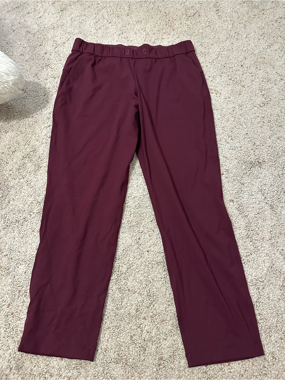 lululemon athletica Straight-Leg Pull-On Pants in Wine